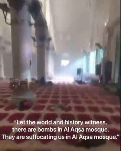 Inside el-masjed el-aqsa today