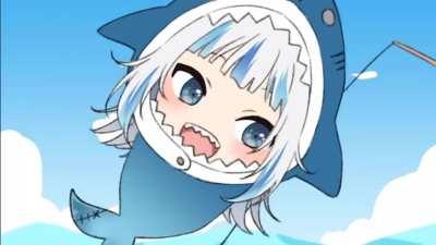 Gura: *chuckles* I'm in danger.