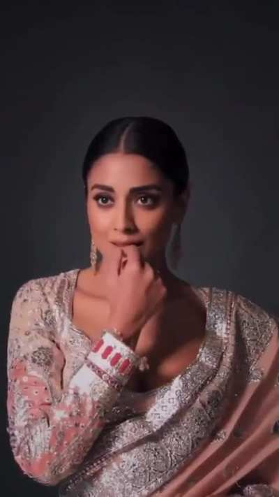 Shriya Saran in silver