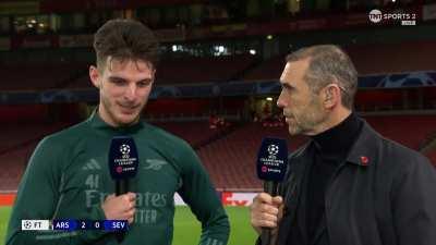 Declan Rice interview post game 