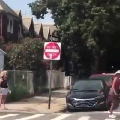 Karen throws glass bottle at black jogger calls her N*****r