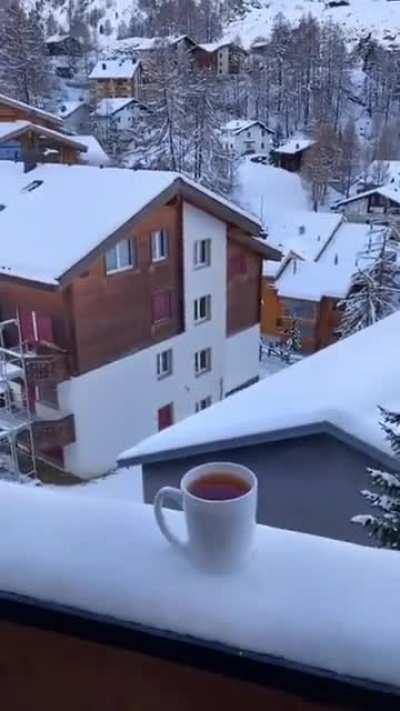 Morning in Switzerland