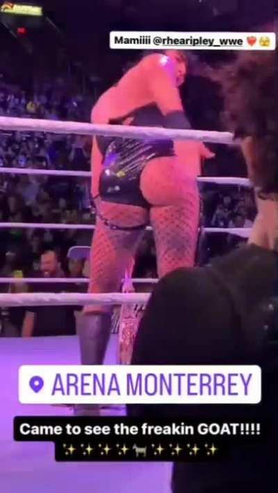 Rhea Ripley slapping her Ass