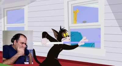 When Mehdi sees that the cage isn't connected to any power supply*