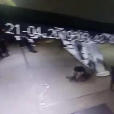 Guy narrowly cheats death by gunshots