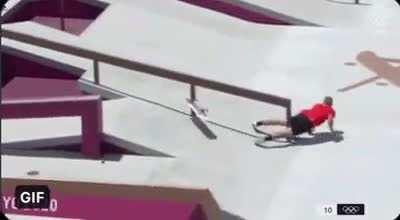 Olympian Angelo Caro Narvarz Skateboarding...