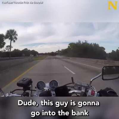 Man in Confusonary state loses control of his car. (Repost from r/nextfuckinglevel)