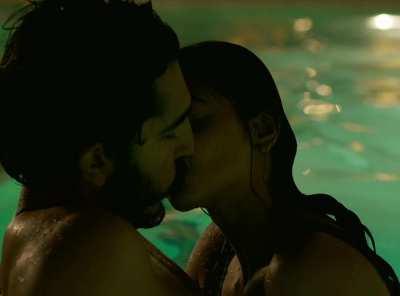Bollywood, Celebrity, Indian, Kissing, Pool