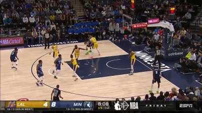 [Highlight] D'Lo cuts and KAT finds him for the dunk