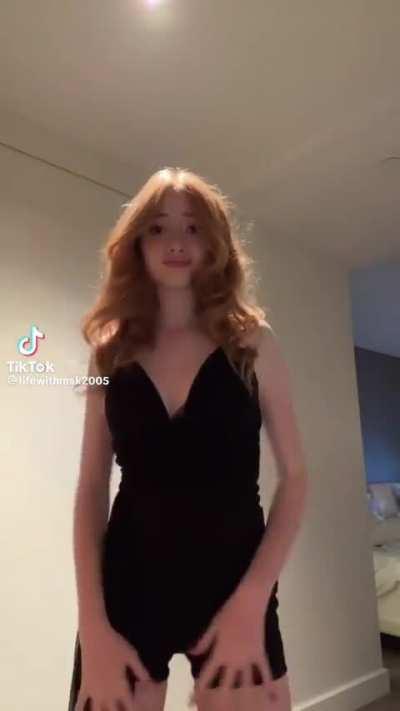 Mak showing off her moves 