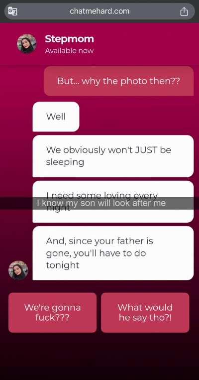 If my husband can't do it, my son needs to step up