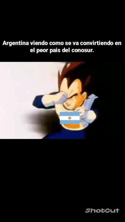 Esto mierda fuimos mas ricos que europa, todavia merecemos respeto (lo dice mientras intenta no llorar). 