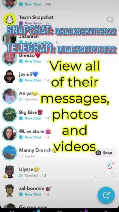 Text him for his hxck service menu now! Telegram: @hackservice22 Snapchat: @hackservices22