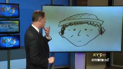 Imagine the confidence of the sketch artist.