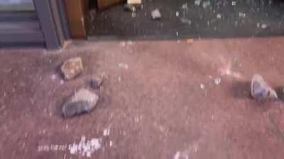 Yesterday in Atlanta hundreds of people took the streets against the killing of the eco activist Tortuguita, in Atlanta Forest - where the police wants to destroy the forest to build a mega training facility. A police car was set on fire and fireworks wer