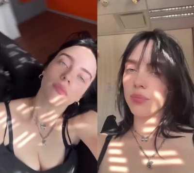 How many perverted record producers Billie Eilish sucked and fucked her way to fame? I'm positive she didn't escape with those milkers often hanging around.