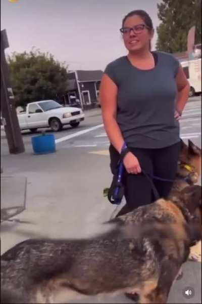 Scumbag Woman Pepper Sprays Fenced Dogs Because They Were “Interrupting,” Her Walk! Dog Loses An Eye.