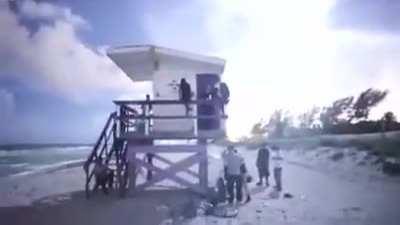 Night vision cameras have gotten pretty good. This was filmed at midnight