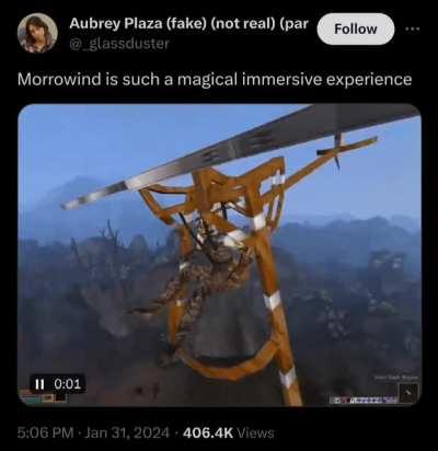 Might have to give Morrowind a try.