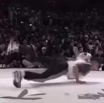 A double-triple-frontal-kick-spin-backflip or whatever it’s called