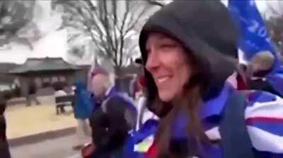 Video Ashli Babbit took of herself on the way to getting shot inside the Capitol.