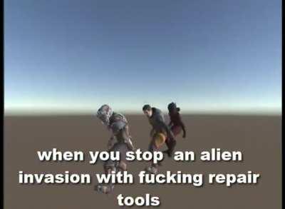 I maybe could use my screwdriver as a weapon