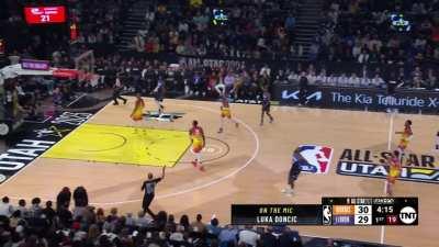 [Highlight] Lebron James hits the near half court shot