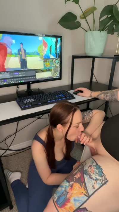 Making sure his balls are always empty