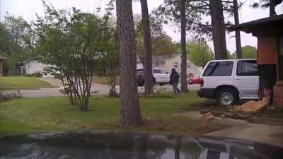 Gas explosion after vehicle crashed into house