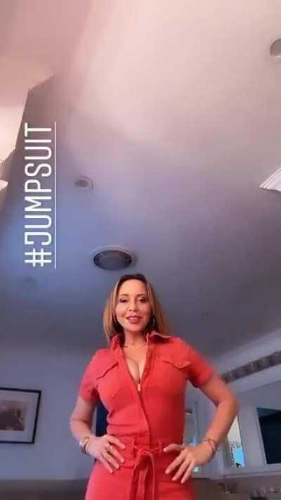 She looks so sexy in that jumpsuit