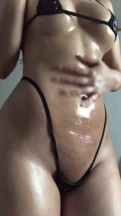 The longer version of her oiling video