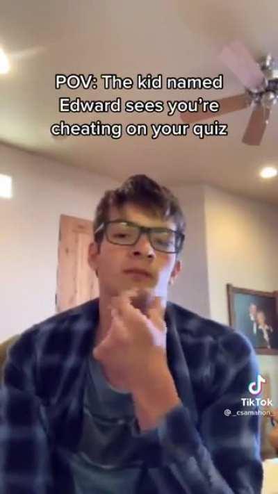 He's not going to tell, he's just disappointed