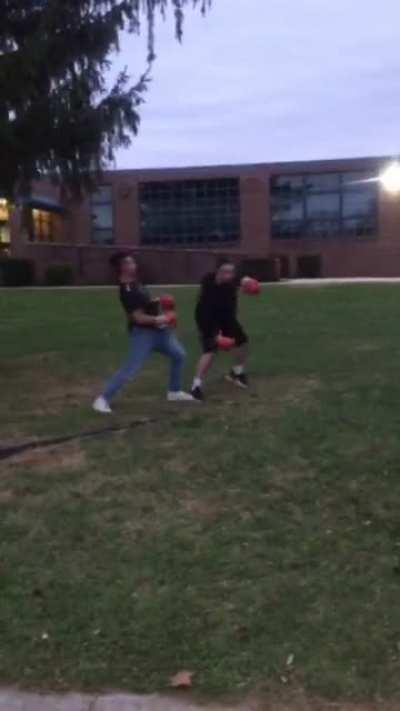 Asking random people to fight