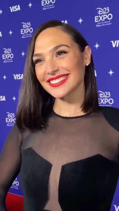 At the latest D23 for her upcoming movie about snow White