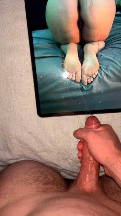 Requested cum tribute! Shot so hard most of it missed!