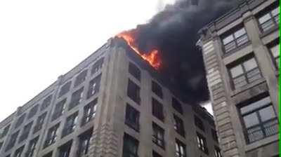 Firefighter rams three cop cars blocking entrance to an active fire.