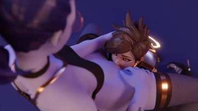 Widowmaker x Tracer (Gifdoozer)