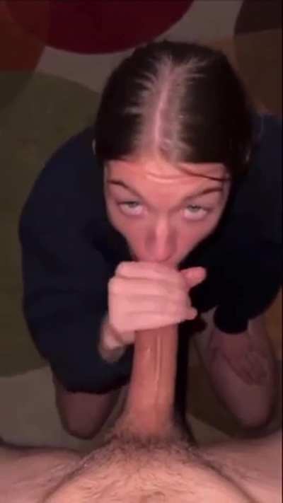 She's being a good girl.