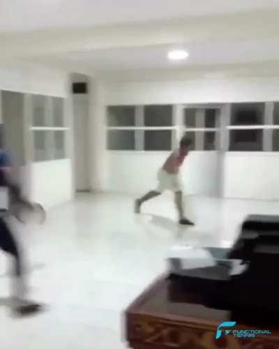 Epic indoor battle 😂