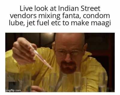 I shit you not saw a maagi Wala make fanta maagi