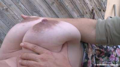 Milena Velba playing with Marie’s boobs!