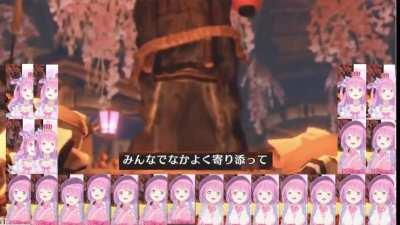 Luna singing the Dango song in Monster Hunter