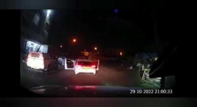 Footage of yesterday's attack in the Israeli Kiryat Arba. An armed militant from one of the Palestinian groups opened fire on two local residents. One was killed, the other managed to escape. One of the security forces, who arrived at the scene of the att