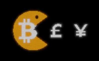 Bitcoin will do this until it's absorbed it all, and since it's infinitely printed, it will only continue to absorb all fiat and grow