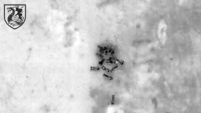 Thermal equipped drones operated by the 36th Seperate Marine Brigade and the 503rd Seperate Marine Battalion in the Donetsk region make multiple hits on the enemy under the cover of darkness.