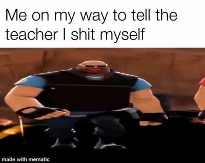 Teacher can I go bathroom?