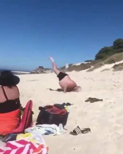 Should have stopped at the successful cartwheel