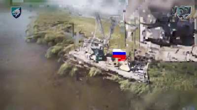 More footage from Ukraine's 40th Coastal Defense Brigade using AI/autonomous FPV drones to target Russians