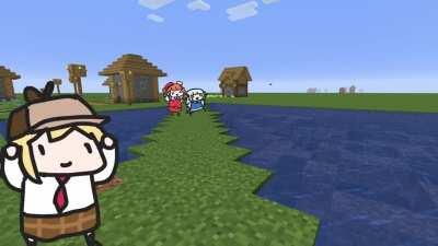 When You Go Play Minecraft With Your Best Holomates