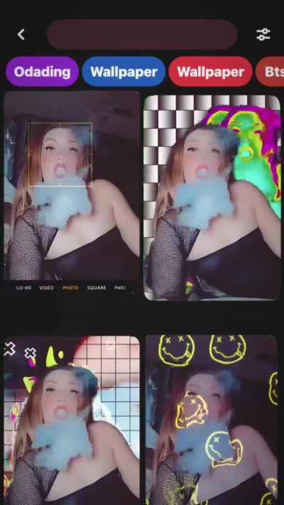 Just a girl having a jam sesh, accompanied by some fat cloudzzZzzZzz 😜